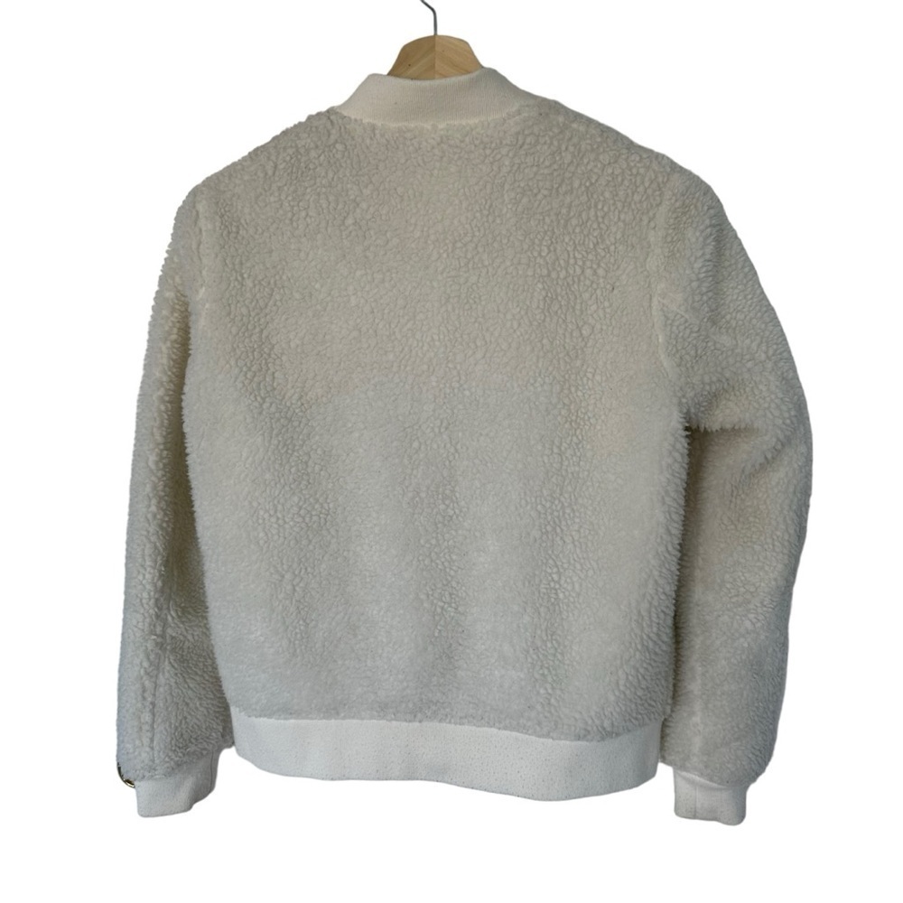 LEVIS SHERPA LINED  PUFFER JACKET WOMENS SIZE S | OFF-WHITE EXCELLENT CONDITION - Picture 2 of 6